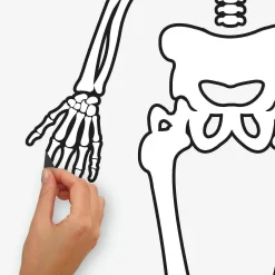 Roommates Skeleton Glow In The Dark Peel And Stick Giant Wall Decals