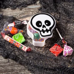 Skull-Shaped Bpa-Free Plastic Favor Containers - 12 Pc.
