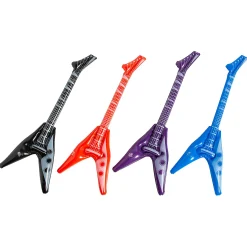 Small Inflatable V Guitars - 12 Pc.