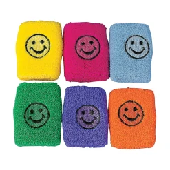 Smile Face Wristbands - 12 Pc.