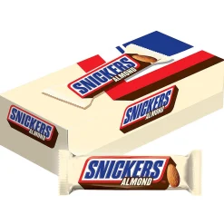 Snickers Almond Full Size Bar, 1.76 Oz, 24 Count