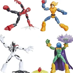Spider-Man Marvel Bend & Flex Anti-Venom Mysterio Hobgoblin Heroes Figure Set Hasbro