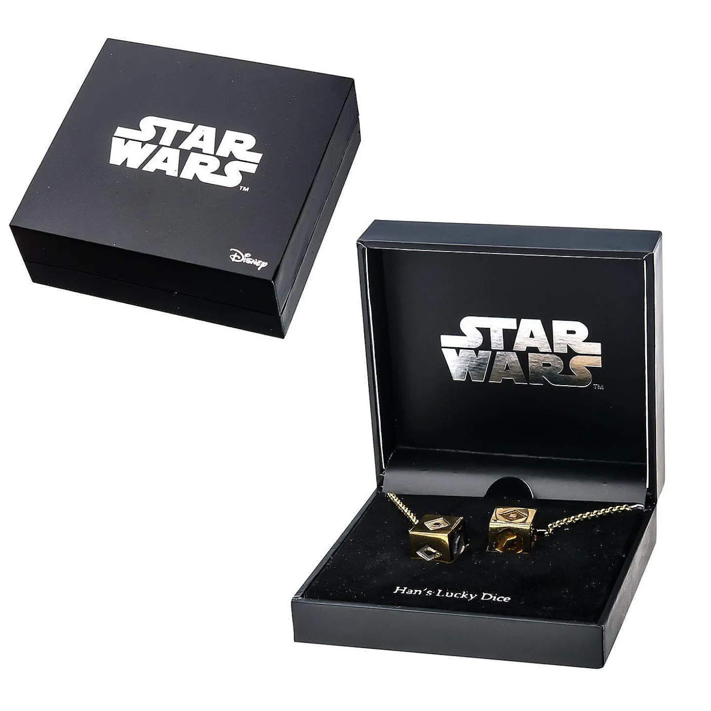 Star Wars Han Solo Corellian Gold 3D Dice Necklace