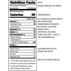 Stretchable Hard Candy Bracelets - 48 Pc.