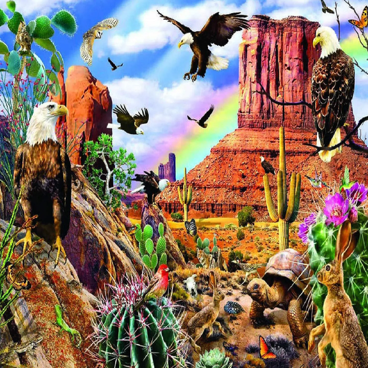 Sunsout Desert Eagles 1000 Pc Jigsaw Puzzle