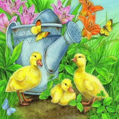 Sunsout Ducklings And Butterflies 300 Pc Jigsaw Puzzle