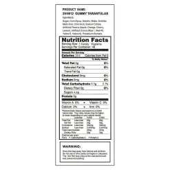Tarantulas Gummy Candy - 46 Pc.