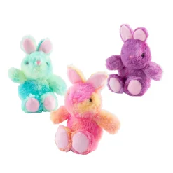Tie-Dye Stuffed Easter Bunnies - 12 Pc.
