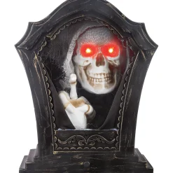 Tombstone Tapping Skeleton Decoration