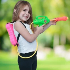 Toyrifik Water Gun Backpack Water Blaster For Kids -Water Shooter With Tank Butterfly Toys For Kids - Summer Outdoor Toys For Pool Beach Water Toys For Kids