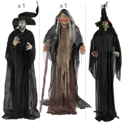 Trio Of Witches Standing Halloween Decorations Kit - 3 Pc.