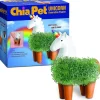 Unicorn With Rainbow Horn Chia Pet Decorative Planter