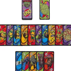 Uno Teenage Mutant Ninja Turtles Mutant Mayhem Card Game For Family Night