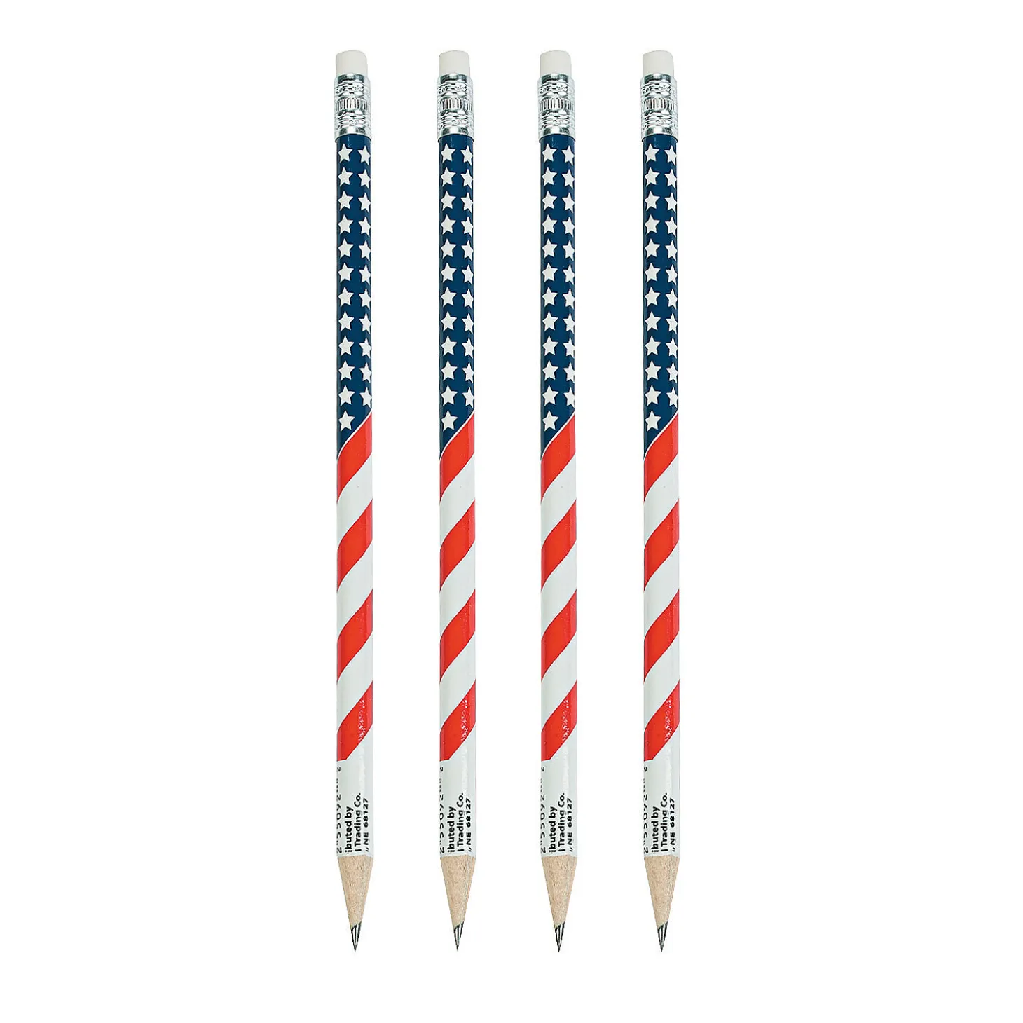 Usa Flag Pencils - 24 Pc.
