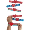 Valentine Slap Bracelets With Maze Puzzle - 12 Pc.