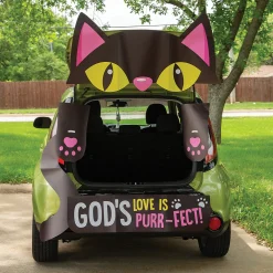 Value Religious Black Cat Trunk-Or-Treat Decorating Kit - 5 Pc.