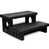 Vidaxl Black Spa Steps