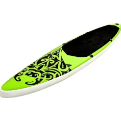 Vidaxl Inflatable Stand Up Paddleboard Set 120.1"X29.9"X5.9" Green