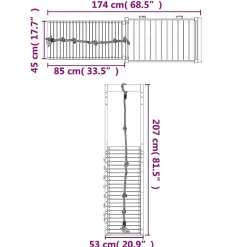 Vidaxl Outdoor Playset Solid Wood Pine