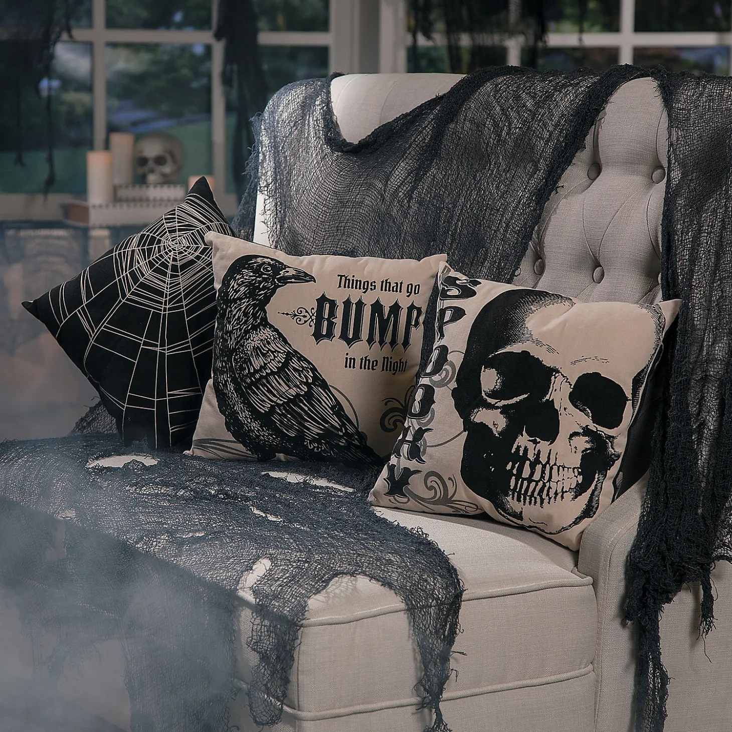 Vintage Throw Pillows Halloween Decorations