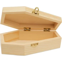 Woodpeckers Crafts, Diy Unfinished Wood 6" Coffin, Pack Of 6