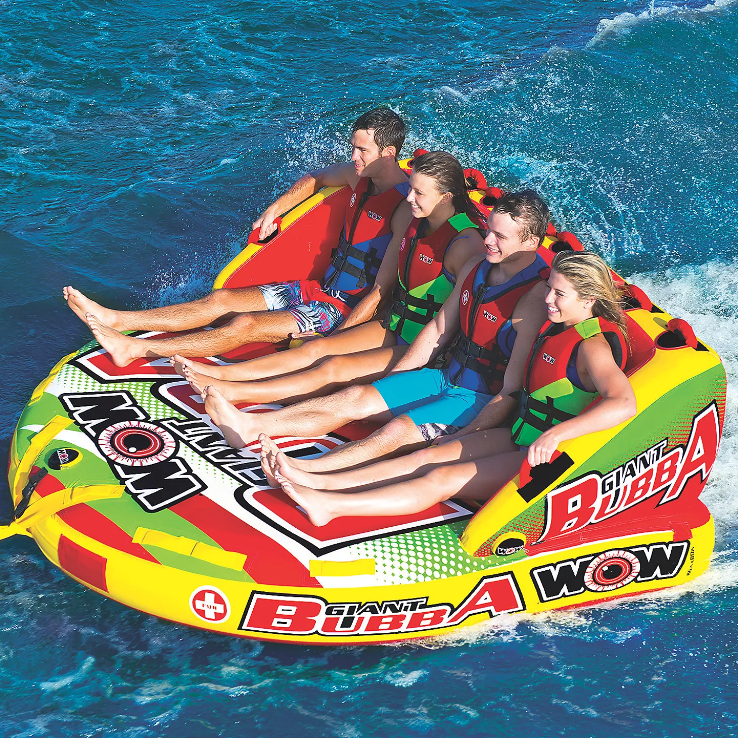 Wow Giant Bubba Hi Vis 1-4 Person Towable