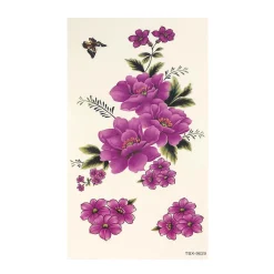 Wrapables® Floral Temporary Tattoos Body Art Water Tattoos (8 Sheets), Roses & Peonies