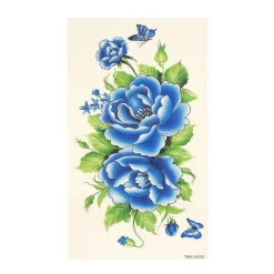 Wrapables® Floral Temporary Tattoos Body Art Water Tattoos (8 Sheets), Roses & Peonies