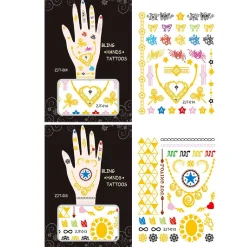 Wrapables Metallic Body Art Hand Tattoos, Loving You